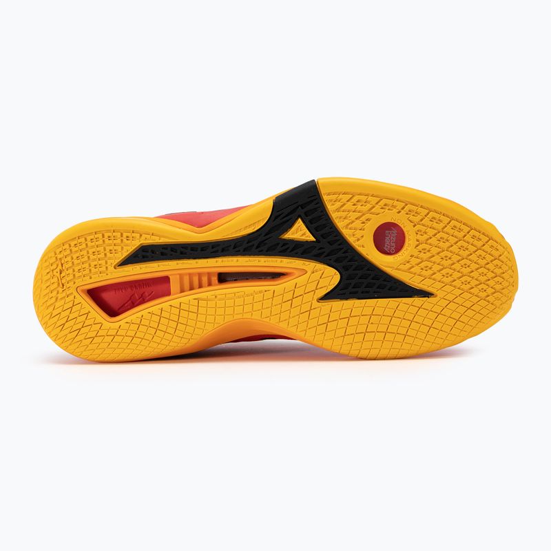 Pánské házenkářské boty Mizuno Wave Stealth Neo radiant red/white/carrot curl 4