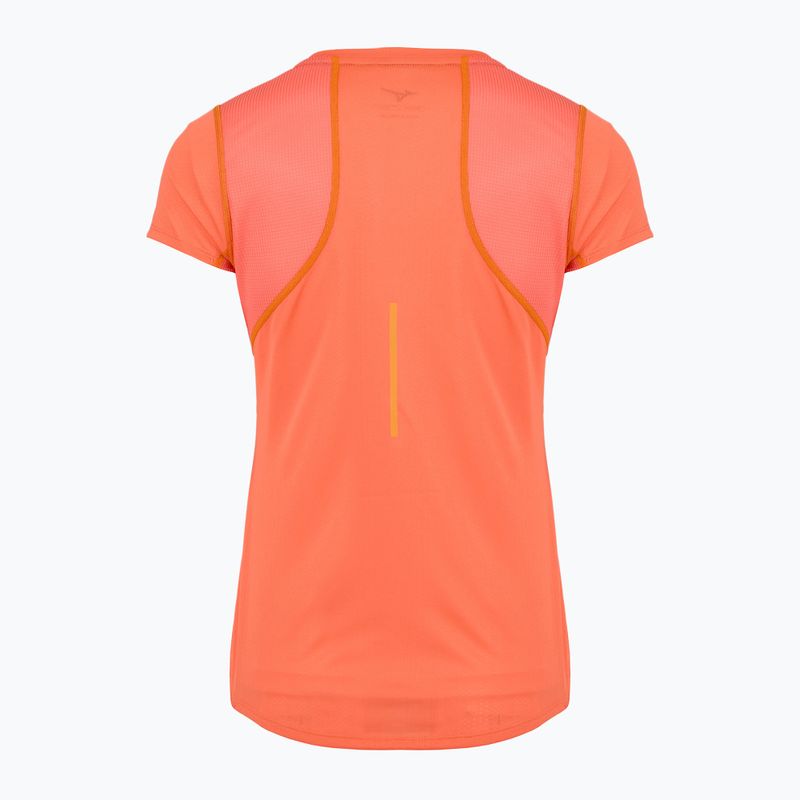 Dámské běžecké tričko Mizuno DryAeroFlow Tee nasturtium 2