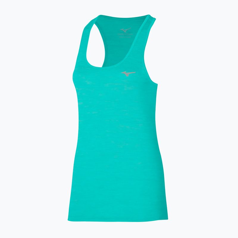 Dámské běžecké tílko tank top  Mizuno Impulse Core Tank blue turquoise