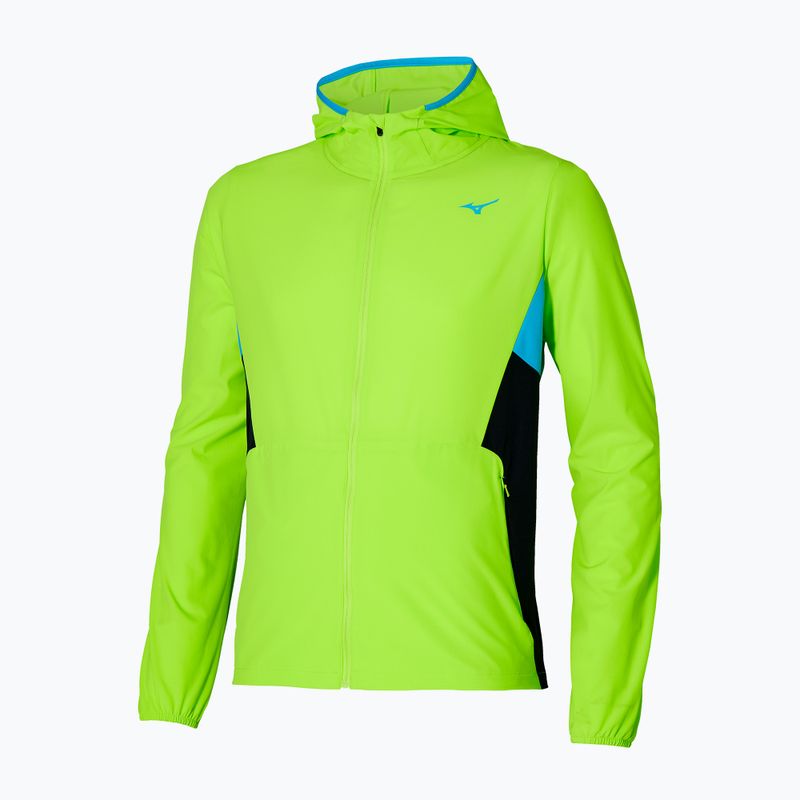 Pánská běžecká bunda Mizuno Alpha Jacket lime