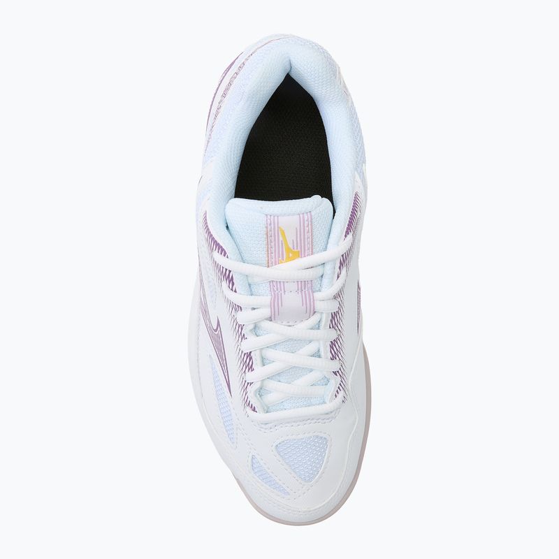 Boty na házenou Mizuno Stealth Star 2 white/patrician purple/quince 5