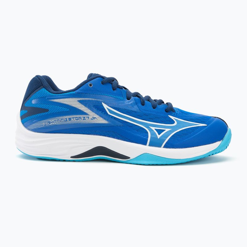 Dětské boty na volejbal Mizuno Lightning Star Z7 mugen blue/white/estate blue 2