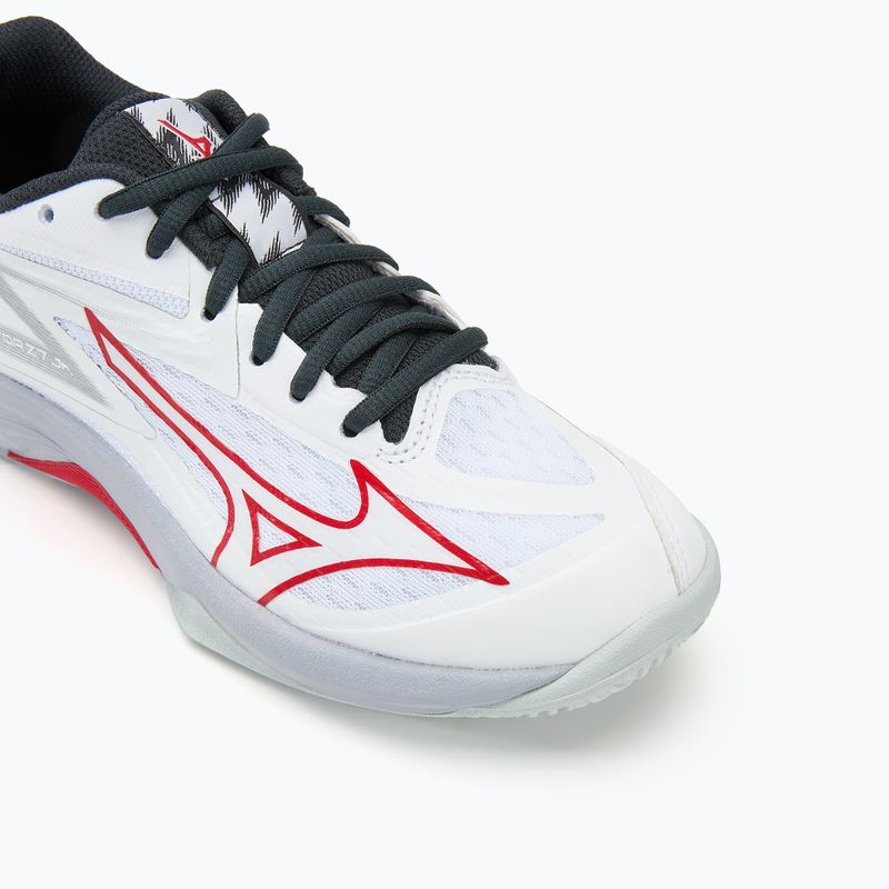 Dětské boty na volejbal Mizuno Lightning Star Z7 white/salsa/black 7