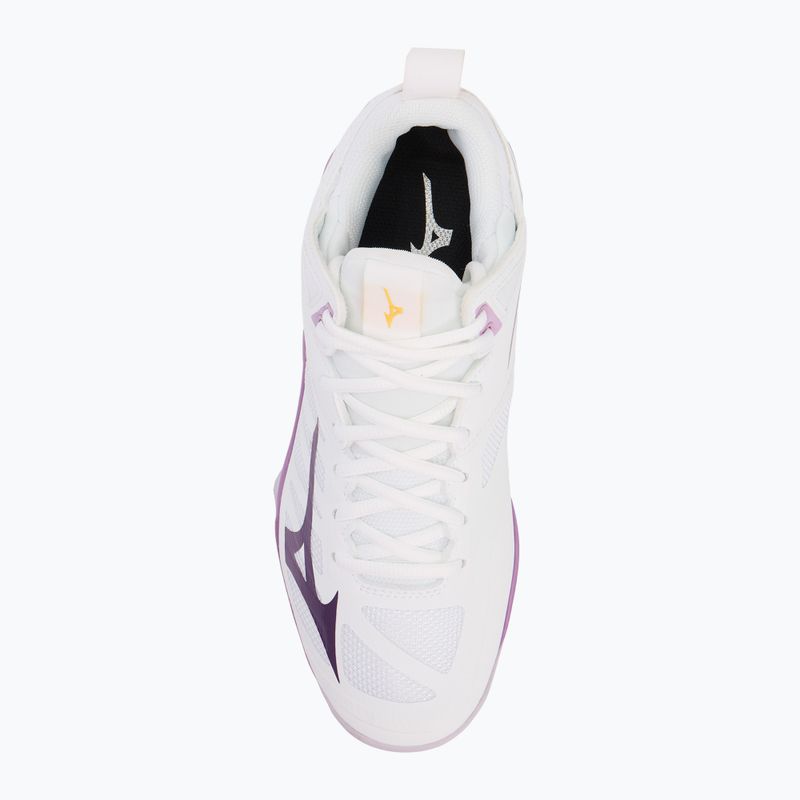 Dámské volejbalové boty  Mizuno Wave Dimension Mid white/patrician purple/quince 5