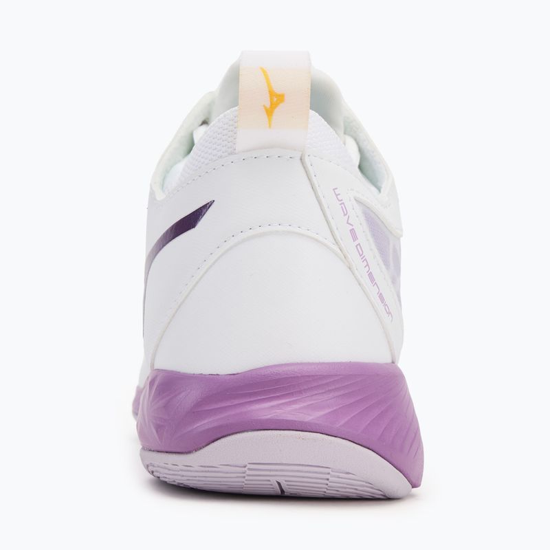 Dámské volejbalové boty  Mizuno Wave Dimension Mid white/patrician purple/quince 6