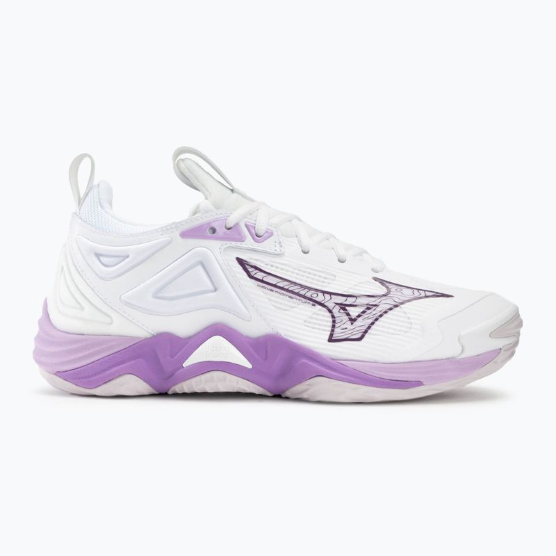 Dámské volejbalové boty  Mizuno Wave Momentum 3 white/patrician purple/quince 2