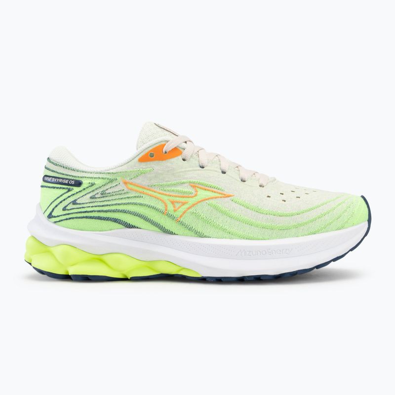 Dámské běžecké boty Mizuno Wave Skyrise 5 pristine/vibrant orange/mizuno neo lime 2