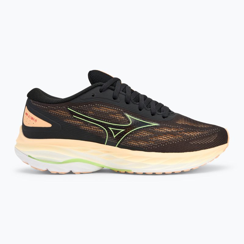 Dámské běžecké boty Mizuno Wave Ultima 15 black/mizuno neo lime/apricot ice 2