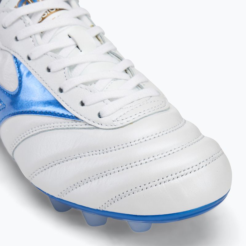 Pánské kopačky Mizuno Morelia II Japan Md white/laser blue/gold  7