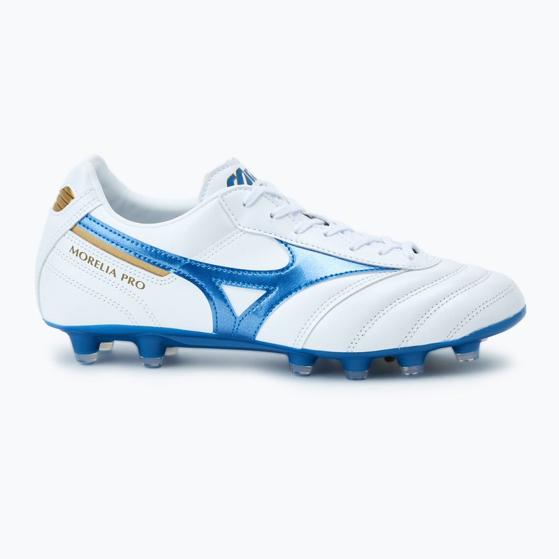 Pánské kopačky Mizuno Morelia II Pro MD white/laser blue/gold 2