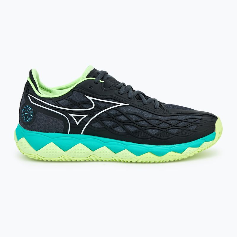 Pánské tenisové boty  Mizuno Wave Enforce Tour CC black/white/mizuno neo lime 2