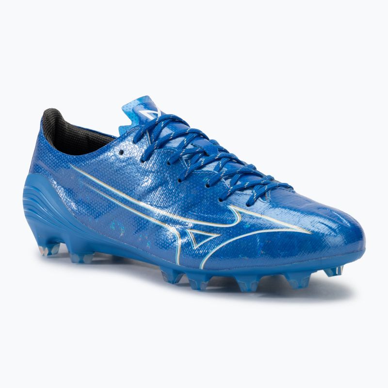 Pánské kopačky Mizuno α Elite FG white/laser blue/gold