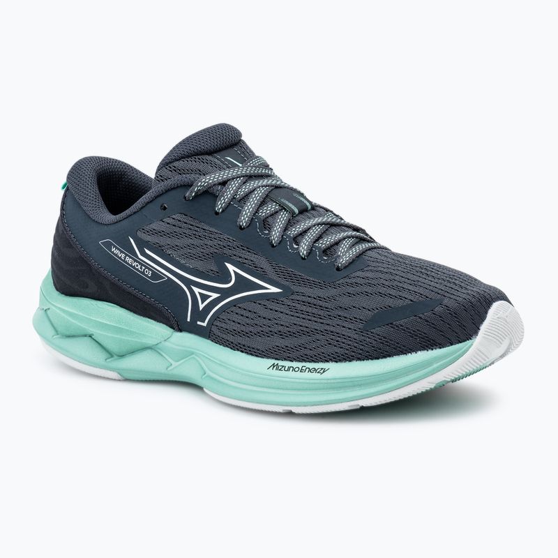 Dámské běžecké boty Mizuno Wave Revolt 3 india ink/neo silver/dusty jade green