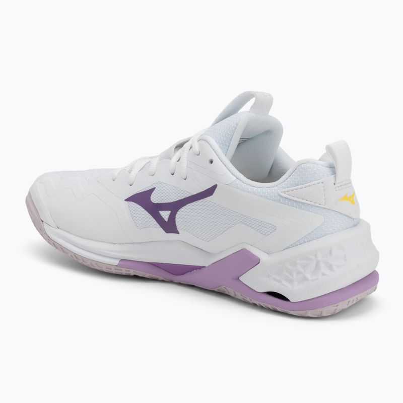 Boty na házenou Mizuno Wav Stealth Neo 2 white/navy peony/peach parfait 3