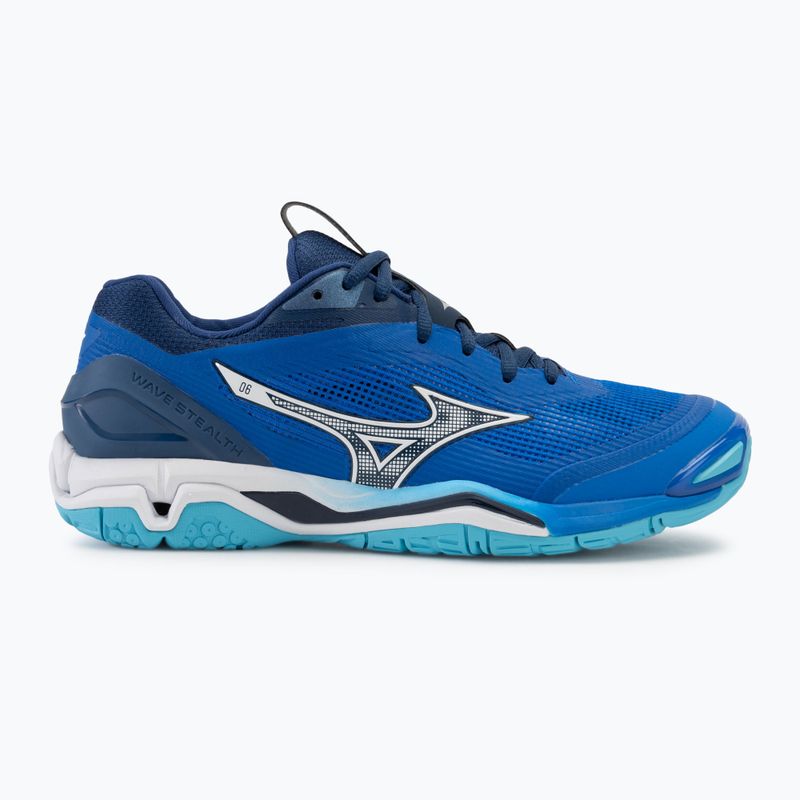 Pánské boty na házenou  Mizuno Wave Stealth 6 mugen blue/white/estate blue 2