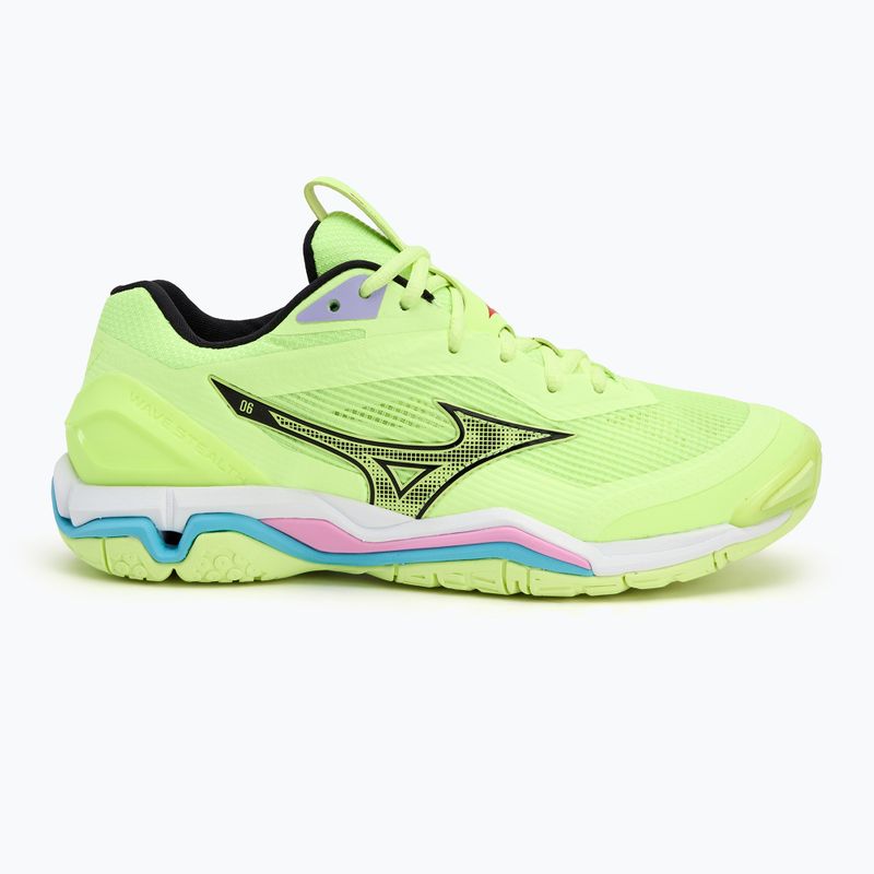 Pánské boty na házenou  Mizuno Wave Stealth 6 neo lime/black/splish splash 2