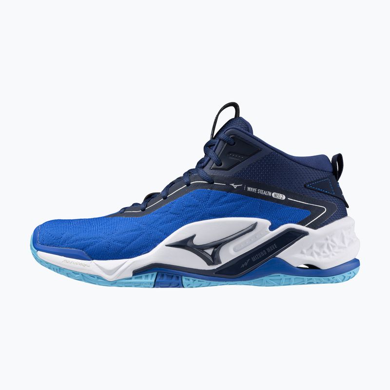 Pánské boty na házenou  Mizuno Wave Stealth Neo 2 Mid mugen blue/white/estate blue 8