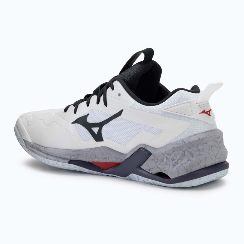 Pánské boty na házenou  Mizuno Wave Stealth Neo 2 white/salsa/black 3