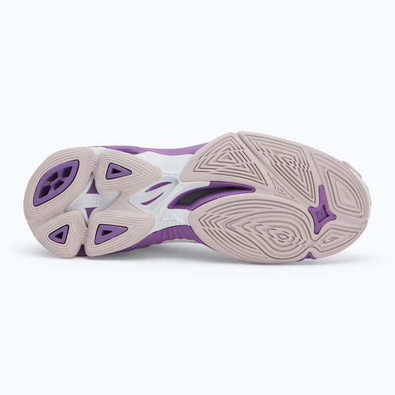 Dámské volejbalové boty  Mizuno Wave Voltage 2 white/patrician purple/quince 4