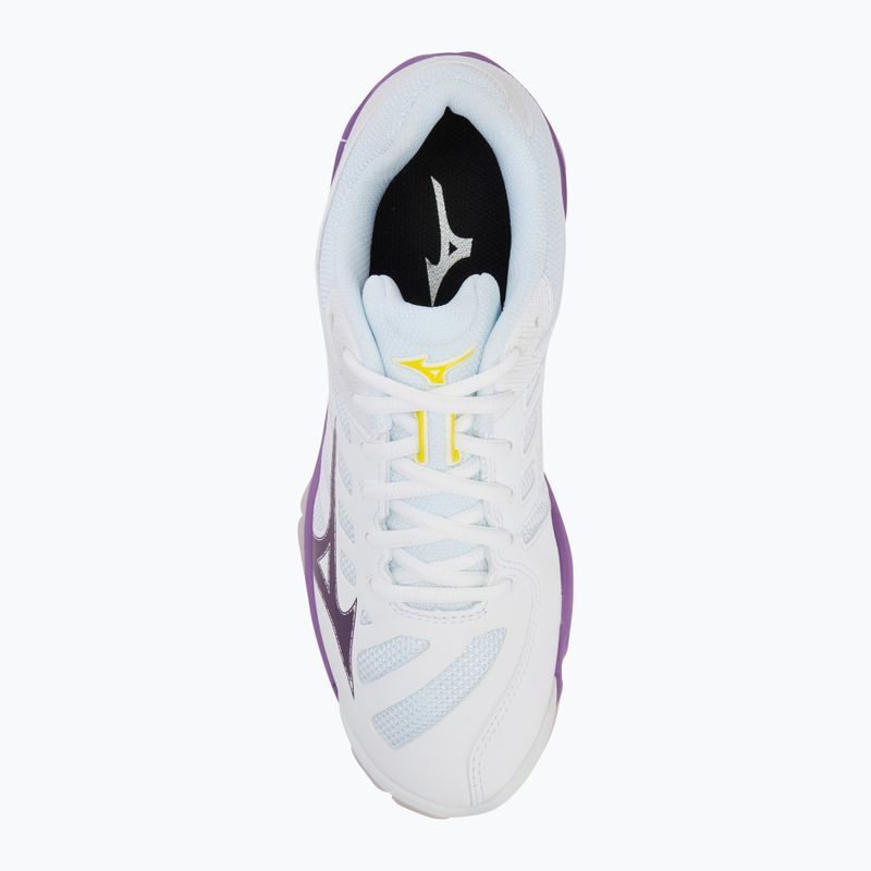 Dámské volejbalové boty  Mizuno Wave Voltage 2 white/patrician purple/quince 5