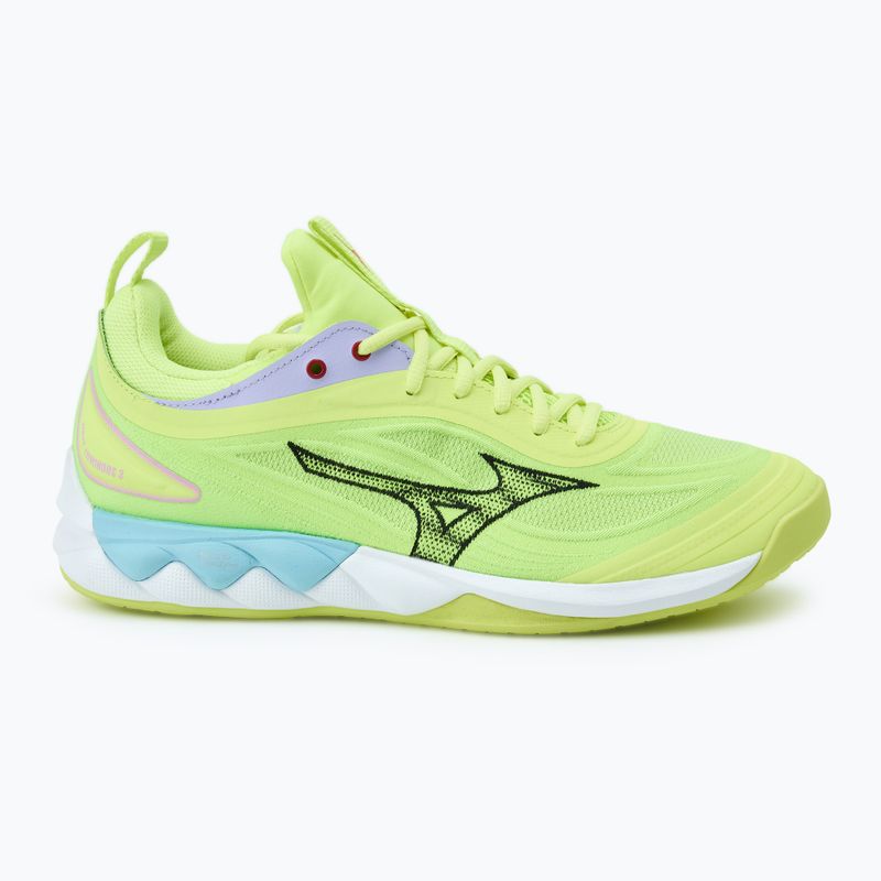 Pánské boty na volejbal Mizuno Wave Luminous 3 neo lime/black/splish splash 2