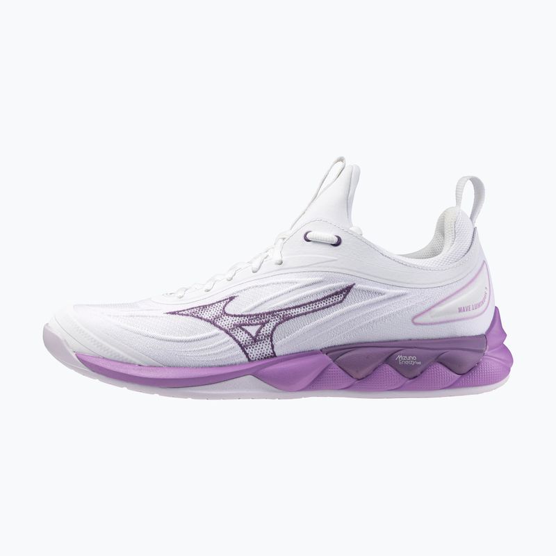 Dámské boty na volejbal Mizuno Wave Luminous 3 white/patrician purple/quince 8