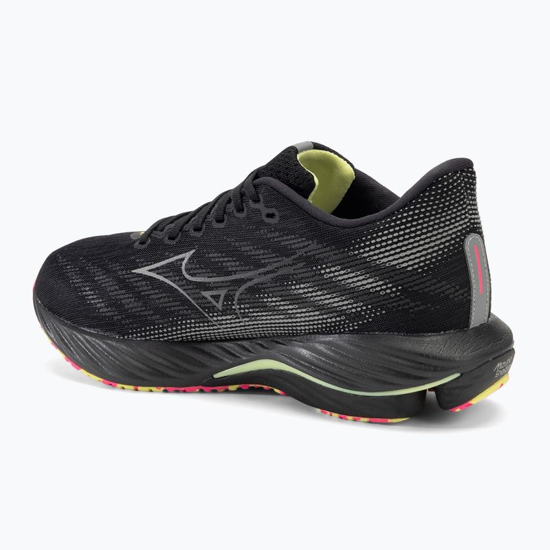 Pánské běžecké boty Mizuno Wave Rider 28 black/silver/sunny lime 3