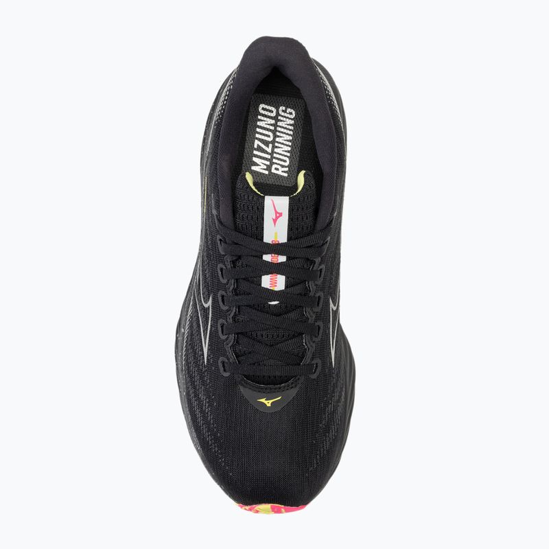 Pánské běžecké boty Mizuno Wave Rider 28 black/silver/sunny lime 5