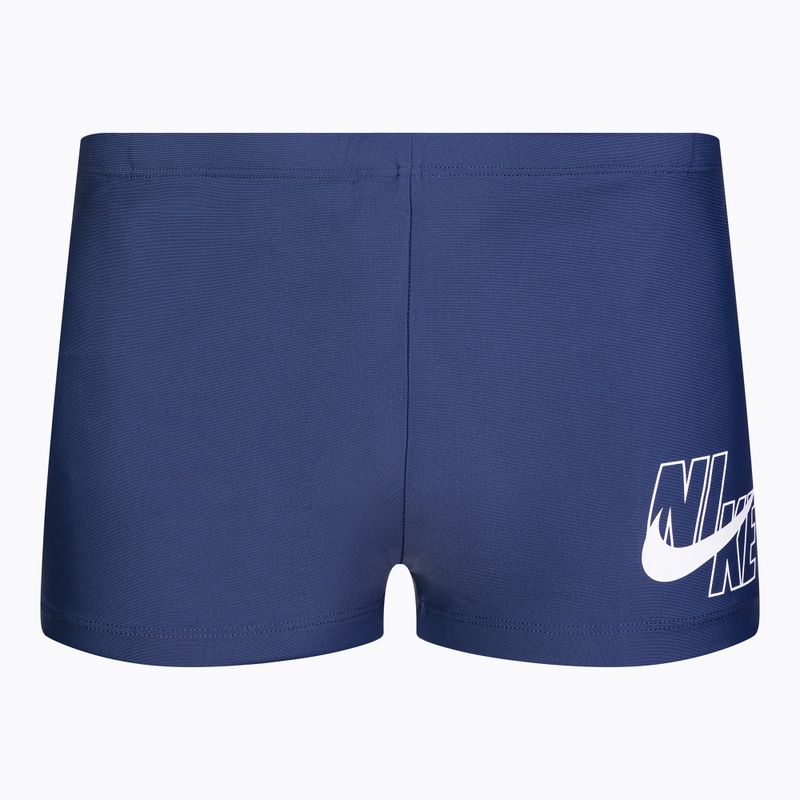Pánské slipy Nike Tilt Logo Aquashort tmavě modré NESSA547