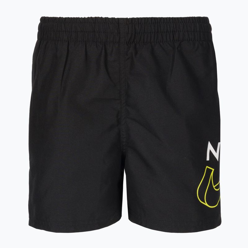 Dětské plavecké šortky Nike Split Logo 4" Volley černé NESSC786-001