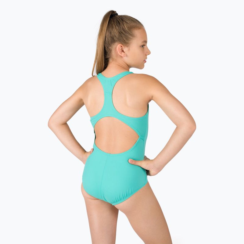 Dětské jednodílné plavky Nike Essential Racerback zelené NESSB711-339 3