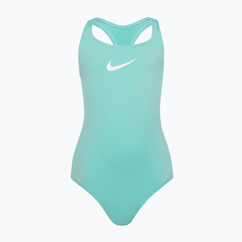 Dětské jednodílné plavky Nike Essential Racerback zelené NESSB711-339 6