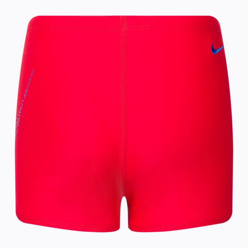 Dětské plavecké boxerky Nike JJdi Swoosh Aquashort červené NESSC854-614 2