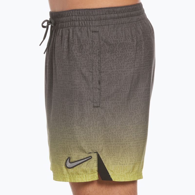 Pánské plavecké šortky Nike Jdi Fade 5" Volley hnědé NESSC479-312 7