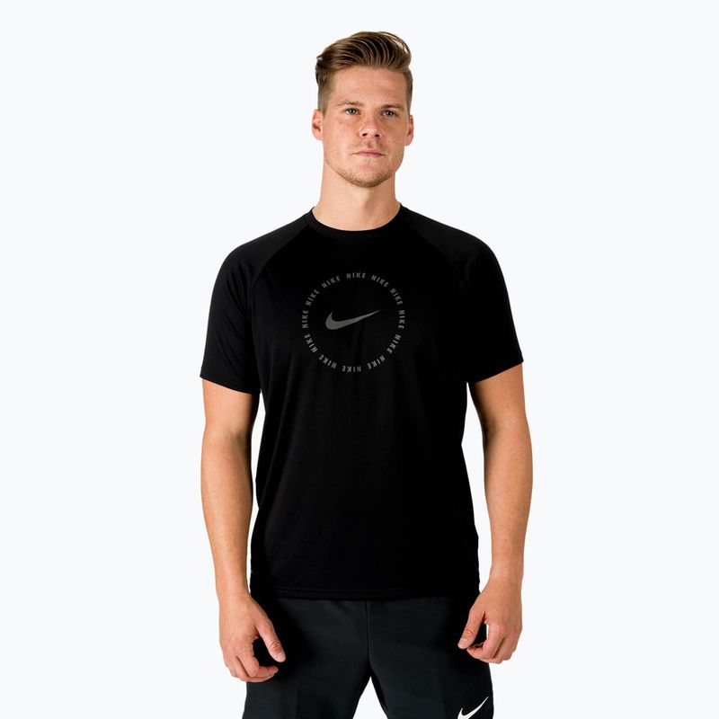 Pánské tréninkové tričko Nike Ring Logo černé NESSC666-001