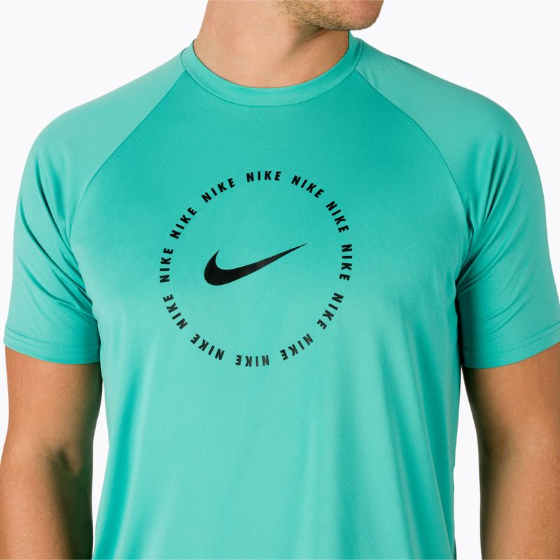 Pánské tréninkové tričko Nike Ring Logo tyrkysové NESSC666-339 7