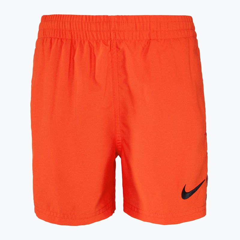 Dětské plavecké šortky Nike Essential 4" Volley oranžové NESSB866-618