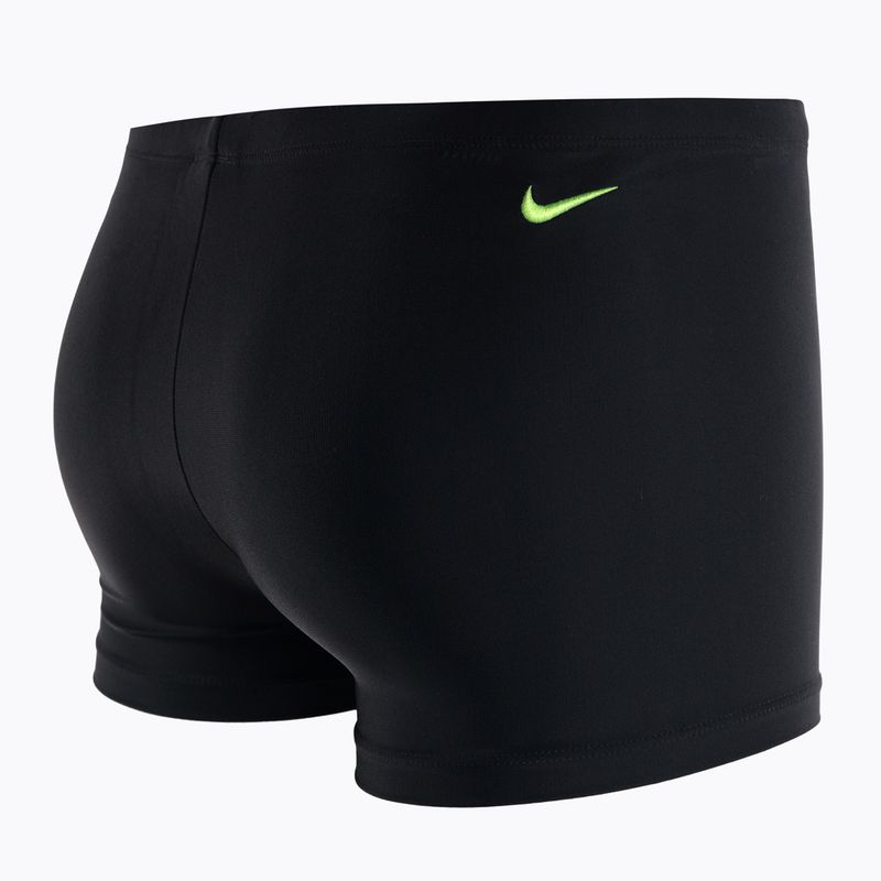 Pánské plavecké boxerky Nike Reflect Logo Square Leg černé NESSC583 4