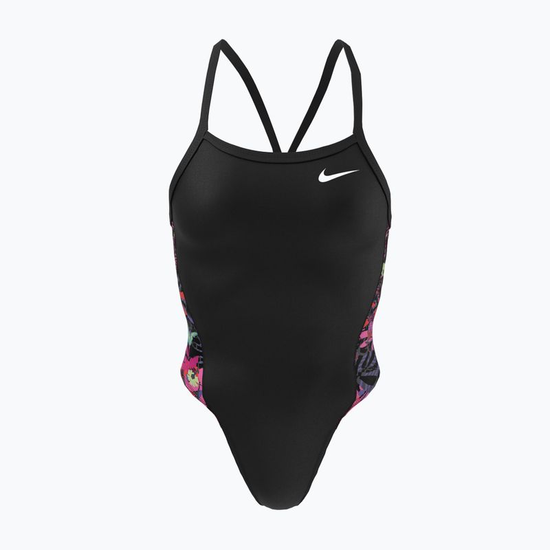 Dámské jednodílné plavky Nike Multiple Print Racerback Splice One black NESSC051-001 5