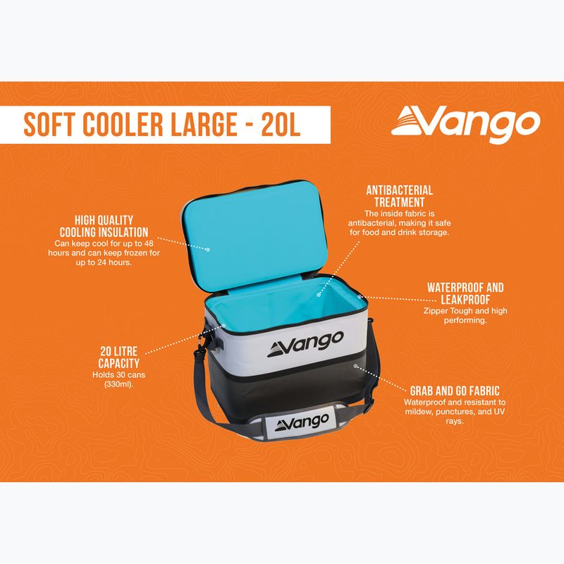 Termo taška Vango Soft Cooler Large 20 l cool grey 7