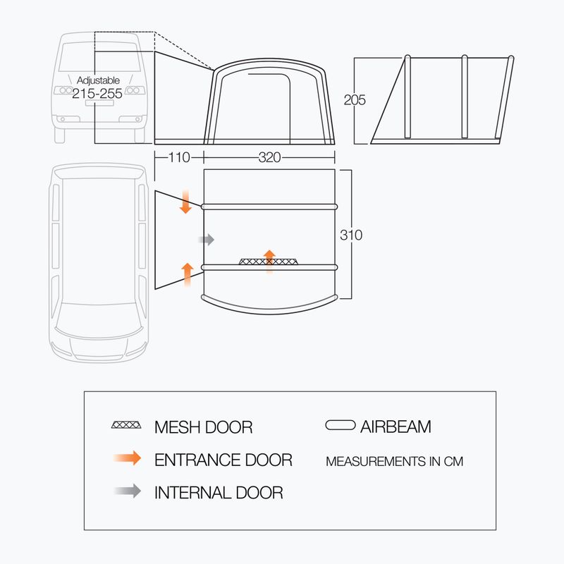 Předsíňka Vesta Vango Cove III Air Mid 2