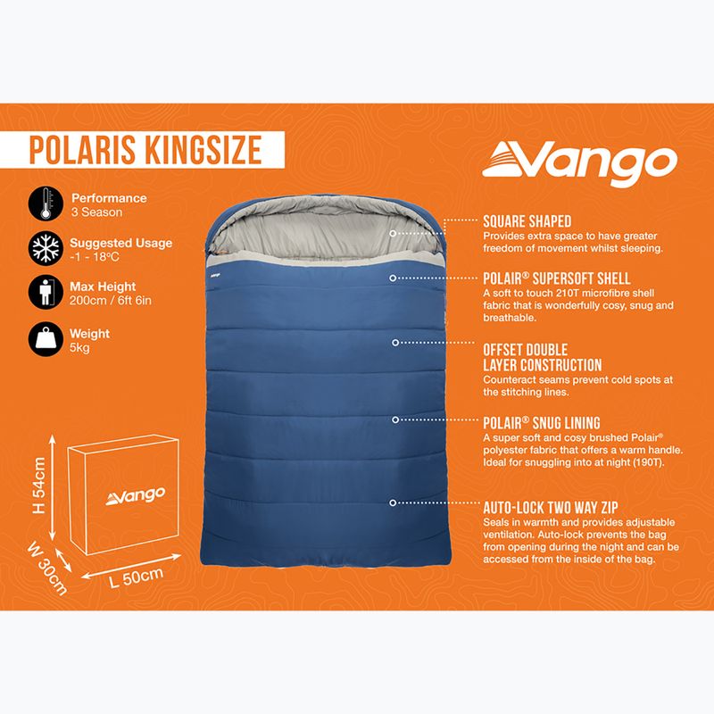 Spací pytel Vango Polaris Kingsize neptune 10