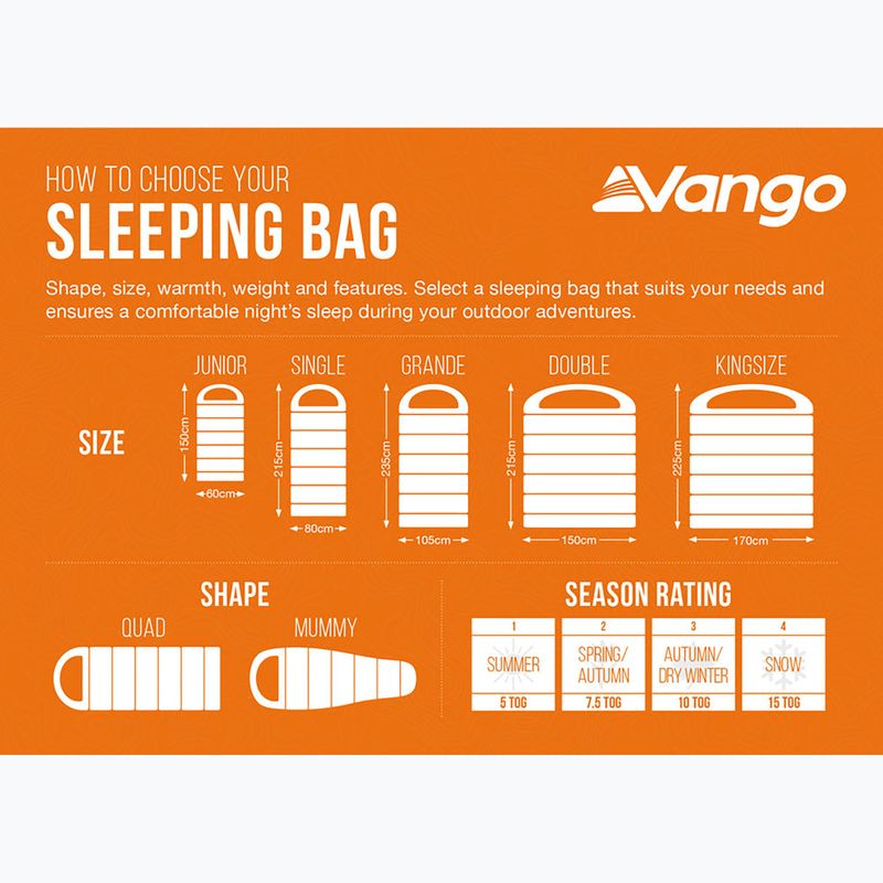 Dětský spací pytel Vango Stellar Junior atlantic blue 11