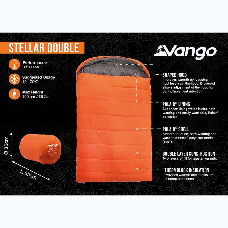Spací pytel Vango Stellar Double harissa 9