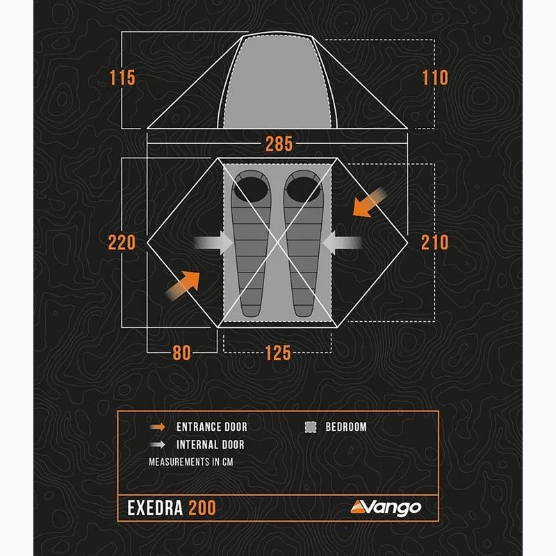 Trekový stan pro 2 osoby Vango Exedra 200 forest green 2