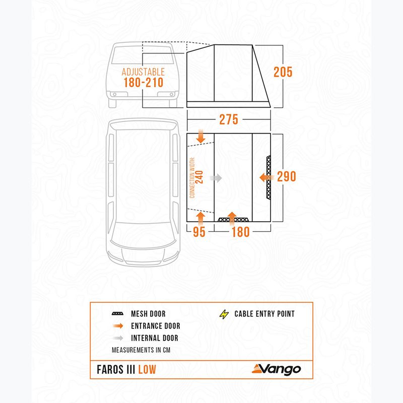 Předsíň pro obytný vůz Vango Faros II Low smoke 10