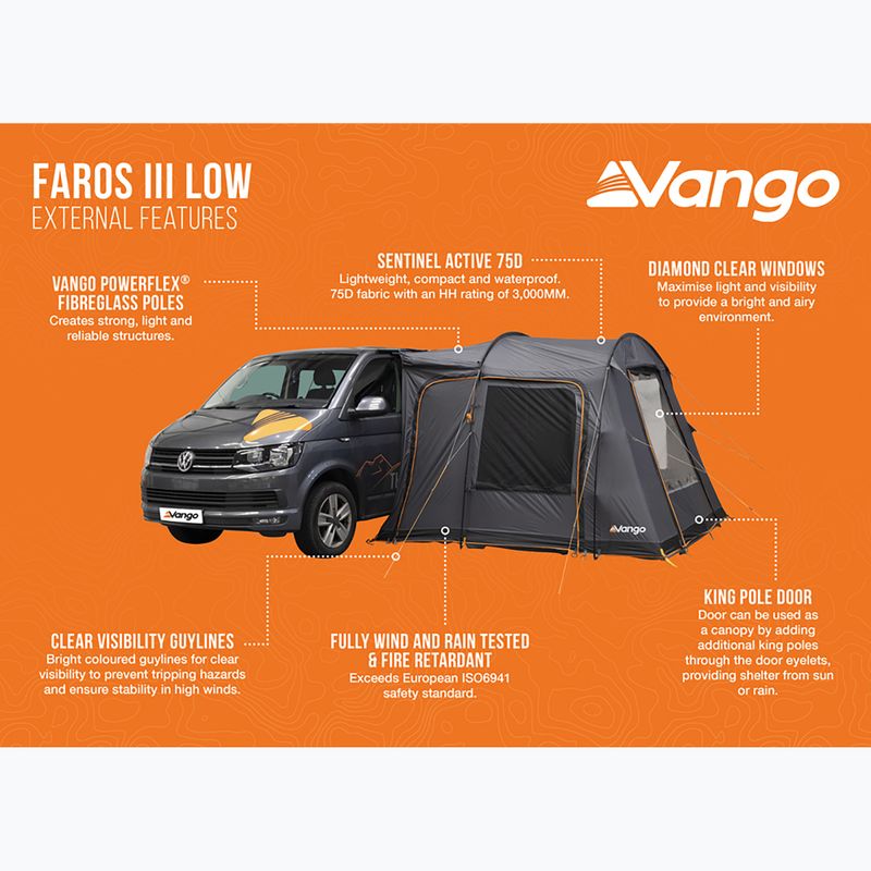 Předsíň pro obytný vůz Vango Faros II Low smoke 11