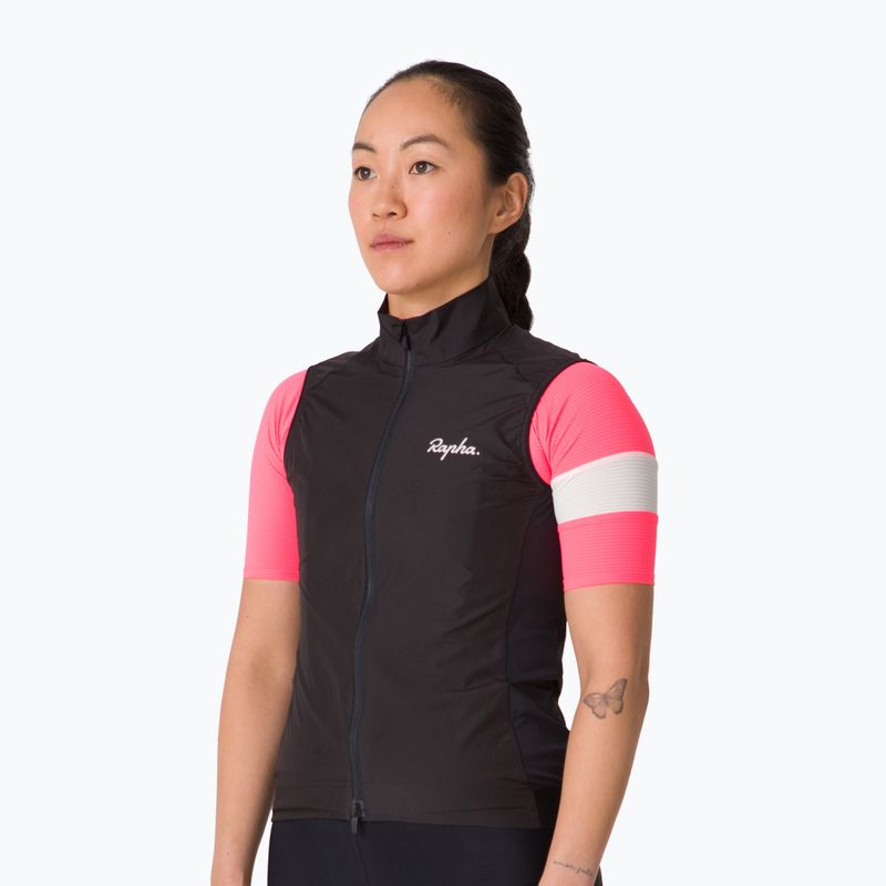 Dámská cyklistická vesta Rapha Core Gilet black/white 2