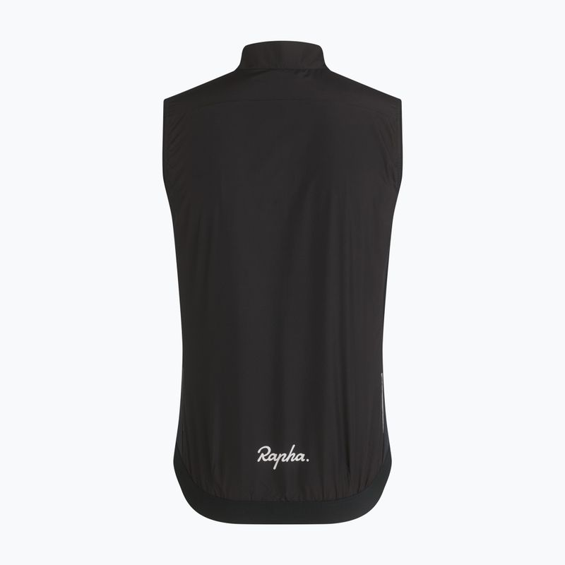 Pánská cyklistická vesta Rapha Core Gilet black/white 6