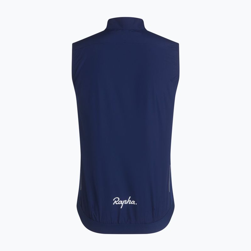 Pánská cyklistická vesta Rapha Core Gilet Navy/White 6